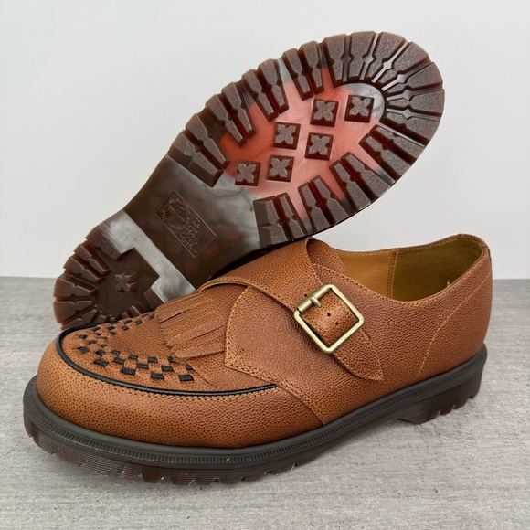 Dr. Martens Ramsey Monk KLT Brown C.F. Steade Leather Loafers - Men’s Size 13 - Picture 1 of 12